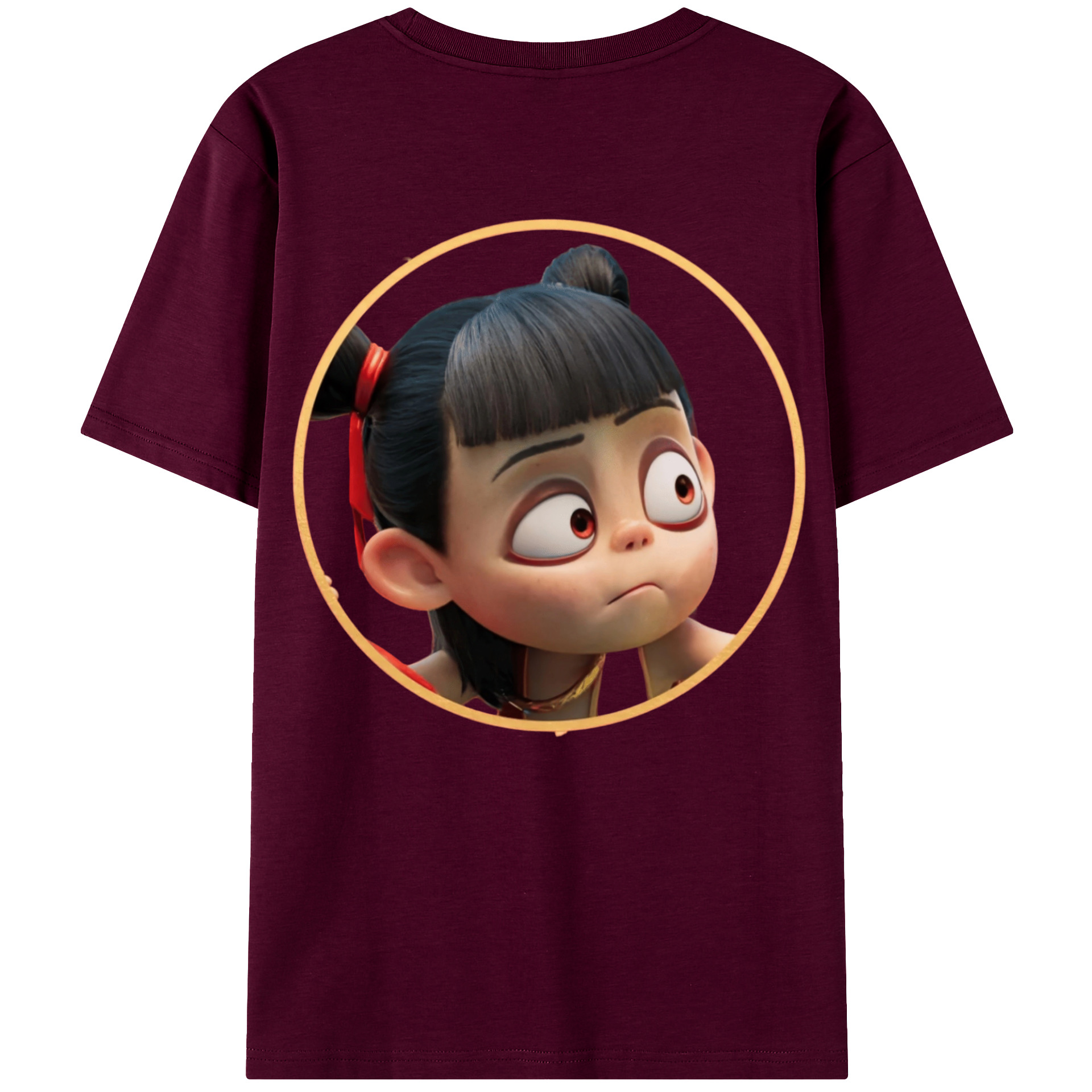 （画像用） Ne Zha 2 ナタ 魔童の大暴れ レディース半袖Tシャツ(バックプリント)